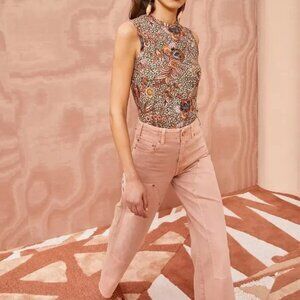 Ulla Johnson Olympia Jean-Rosewood Wash-Size 28